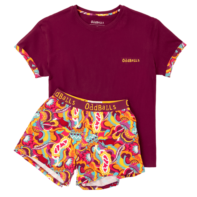 Womens Pyjama Shorts - Festival