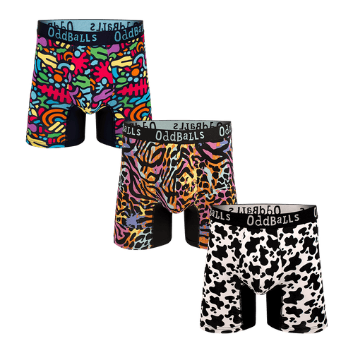 Farmyard Bundle - Herren Bambus-Boxershorts 3er-Pack