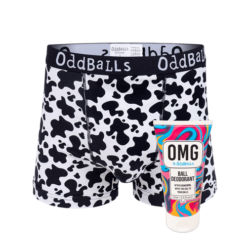 Fat Cow - Boxershorts und Hodendeodorant-Paket für Herren