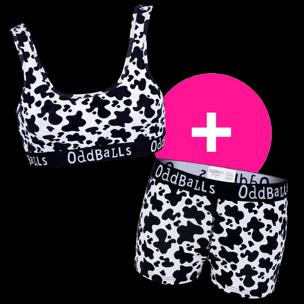 Fat Cow - Women's Bralette and Boxers Bundle