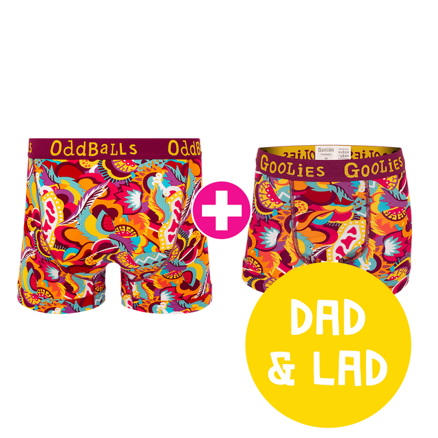 Festival Dad & Lad Bundle - Mens Boxer Shorts & Kids Boxer Shorts Bundle