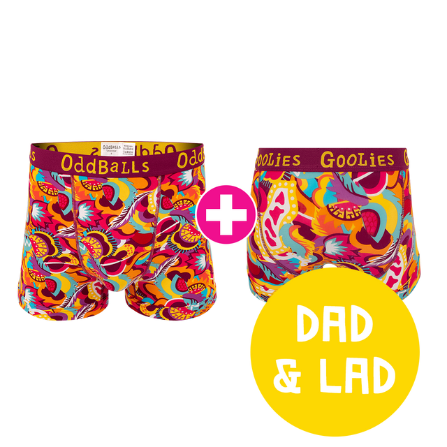 Festival Dad & Lad Bundle - Mens Boxer Shorts & Kids Boxer Shorts Bundle