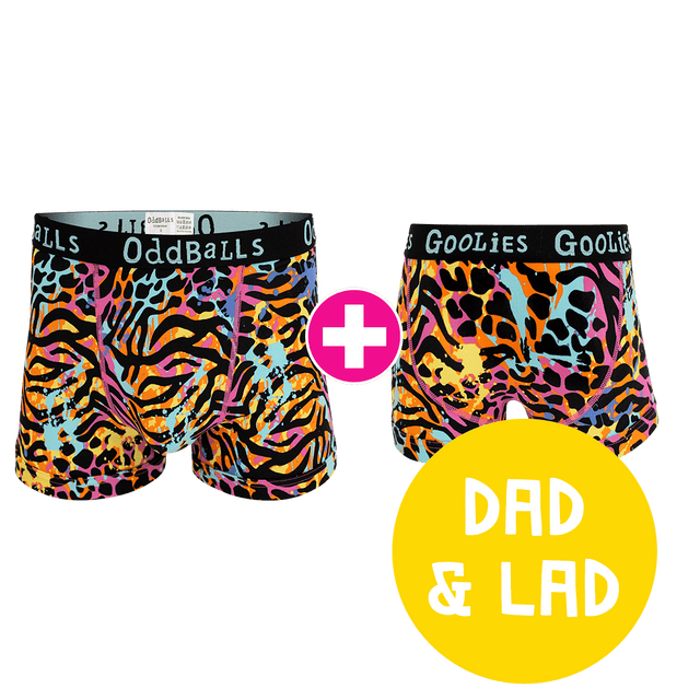 Filthy Animal Dad & Lad Bundle - Mens Boxer Shorts & Kids Boxer Shorts Bundle