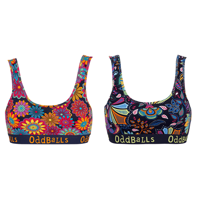 Floral Bundle - Ladies Bralette 2 Pack Bundle