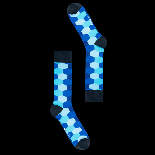 Hex Blue - Socks Size 1-2