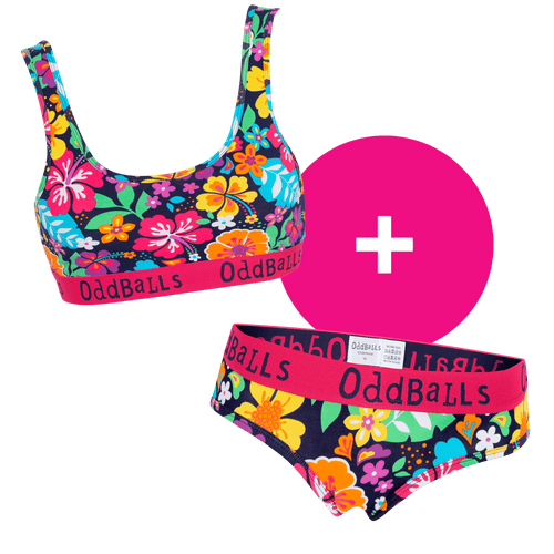 Hawaii - Bralette- und Slip-Paket für Damen