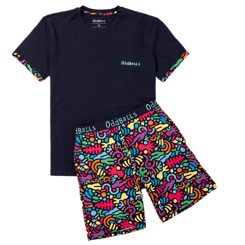 Mens Pyjama TShirt & Shorts - Jurassic - Shorts & T-Shirt