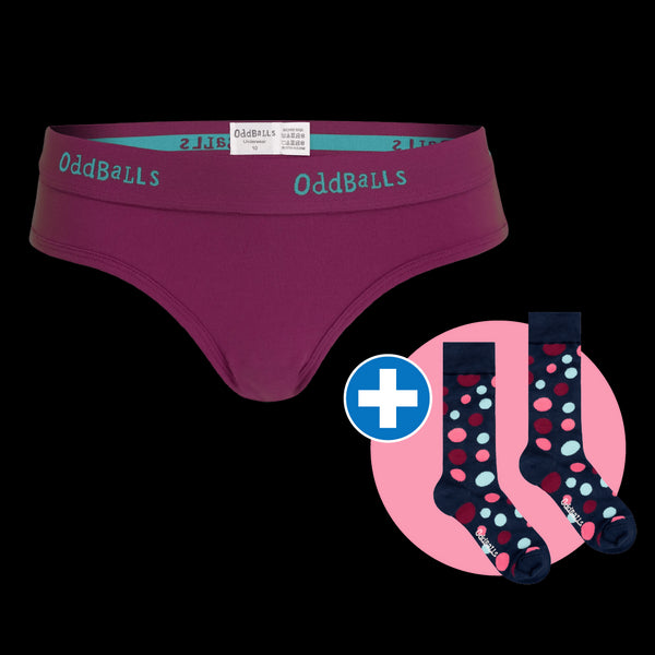 CLASSIC Subscription - Ladies Briefs & Free Socks - Monthly Subscription