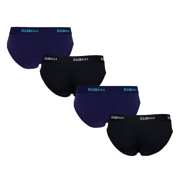 Midnight and Black Bundle - Ladies Briefs 4 Pack Bundle