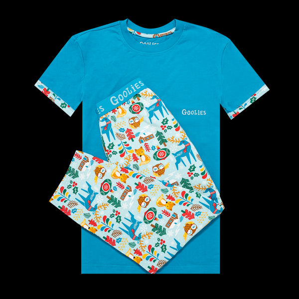 Goolies (Kids) Long Pyjamas - Lap Land - Long & T-Shirt