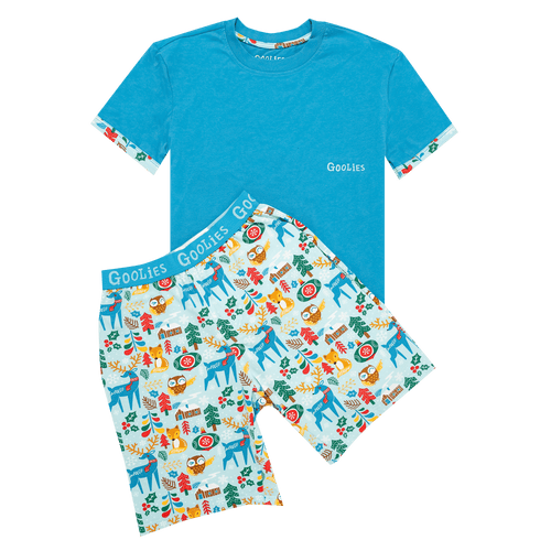 Kurzer Pyjama von Goolies (Kinder) – Lap Land – Shorts und T-Shirt 