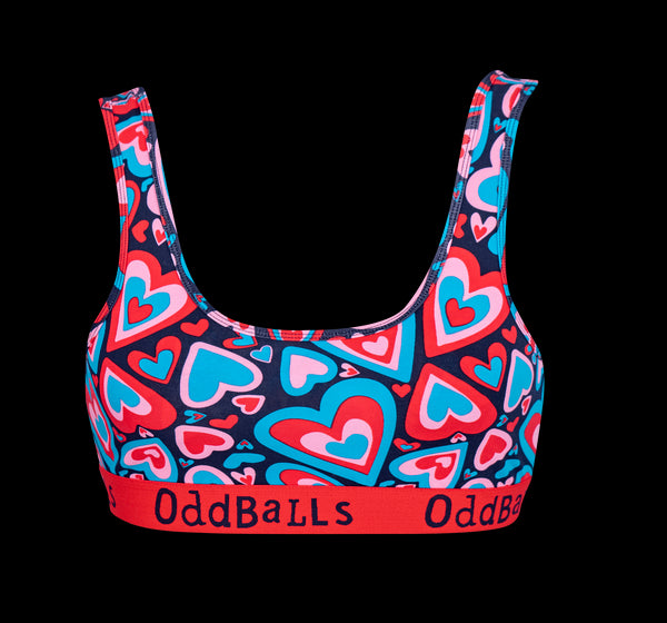 Love Hearts Bundle - Womens Boxer Shorts + Bralette