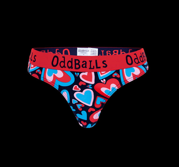 Love Hearts - Ladies Thong