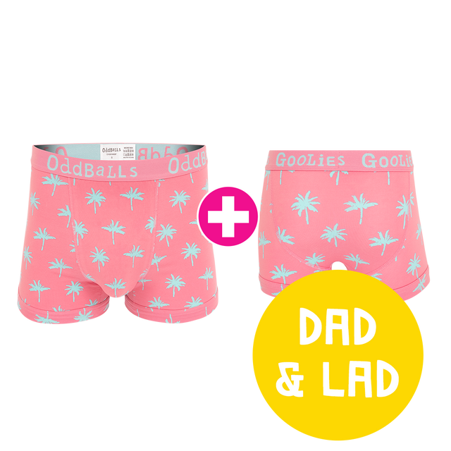 Life's a Beach Dad & Lad Bundle - Mens Boxer Briefs & Kids Boxer Briefs Bundle