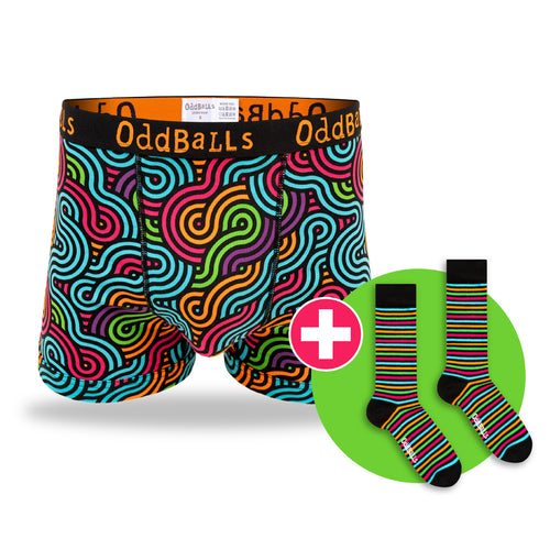 06 Month Pre-Paid: Mens Boxer Shorts & Free Socks - Monthly Subscription [G2]