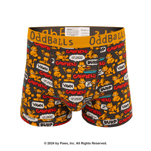 Garfield Grey - Mens Boxer Shorts