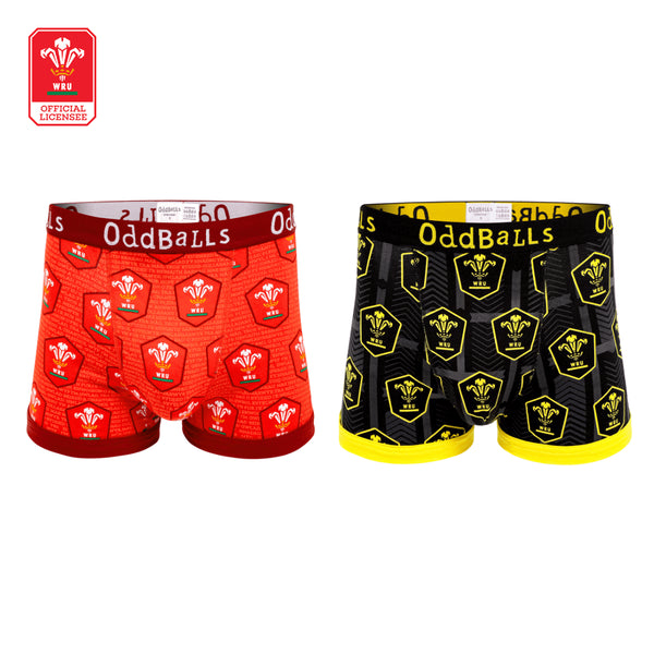 Welsh Rugby Union - Home & Alternate - Mens Boxer Shorts Bundle