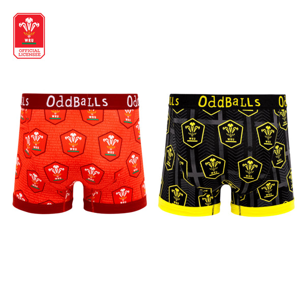 Welsh Rugby Union - Home & Alternate - Mens Boxer Shorts Bundle