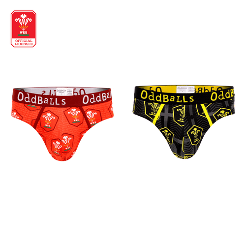 Welsh Rugby Union – Heim- und Ausweichtrikot – Unterhosenpaket für Herren