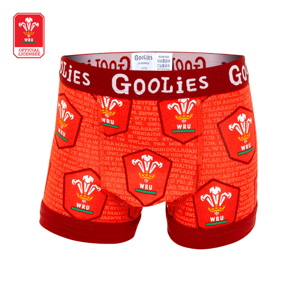 Welsh Rugby Union - Home - Kids Boxer Shorts - Goolies