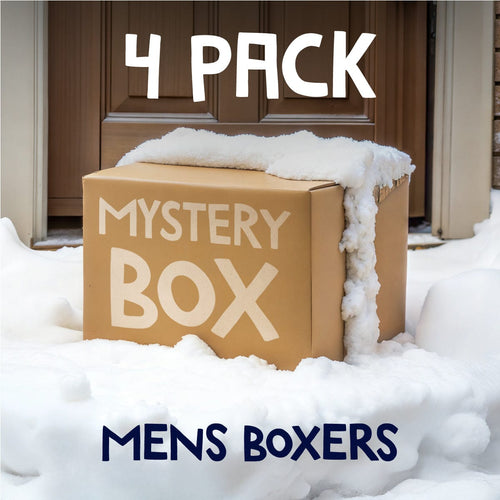 Mens Boxer Shorts Bundle - 4 Pack Mystery Box