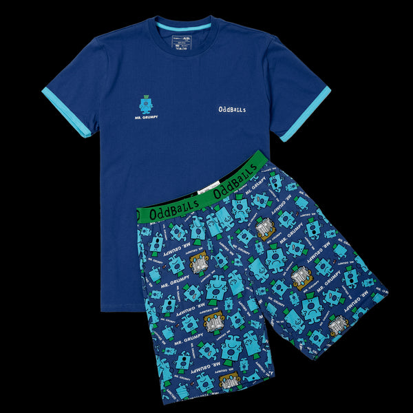 Mens Short Pyjamas - Mr Grumpy - Shorts & T-Shirt