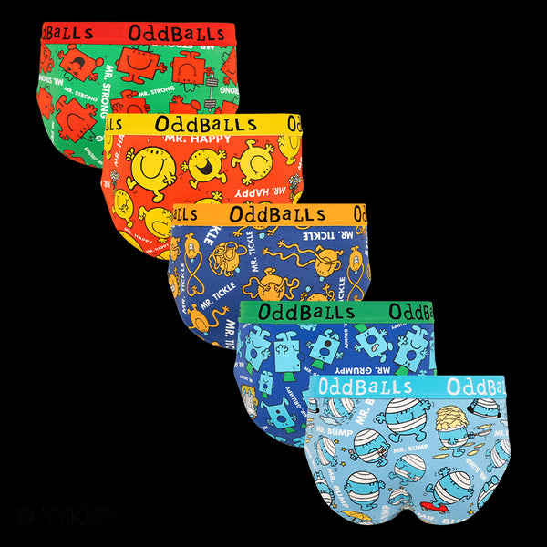 Mr Men Bundle - Mens Briefs 5 Pack Bundle