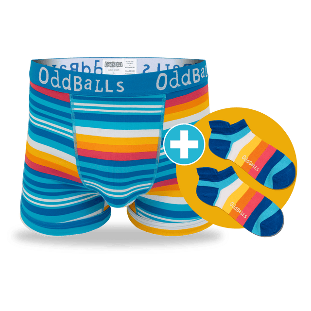 12 Month Pre-Paid: Mens Boxer Briefs & Free Socks - Monthly Subscription [G2]