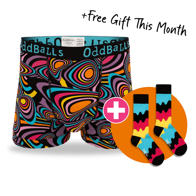 06 Month Pre-Paid: Mens Boxer Shorts & Free Socks - Monthly Subscription [G2]