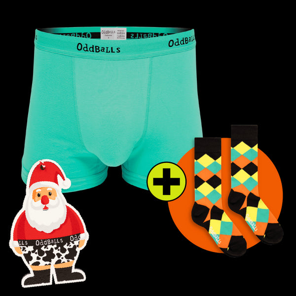 12 Month Pre-Paid: CLASSIC Subscription - MENS BOXER Shorts & Socks [G2]