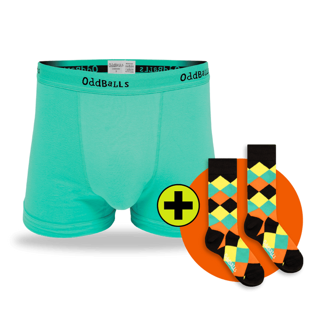 06 Month Pre-Paid: CLASSIC Subscription - MENS BOXER Shorts & Socks [G2]