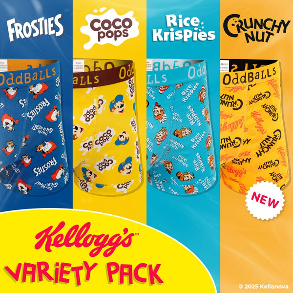 Kelloggs Variety Pack - Mens Boxer Shorts 4 Pack