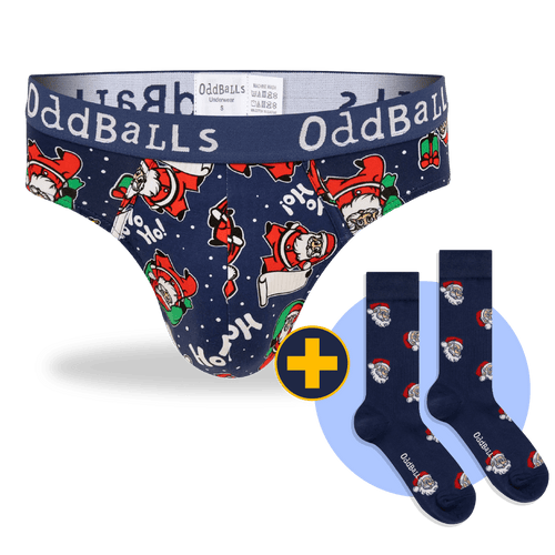 Santa Claus Bundle - Mens Brief + Socks Bundle