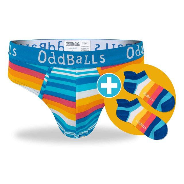 12 Month Pre-Paid: Mens Briefs & Free Socks - Monthly Subscription [G2]