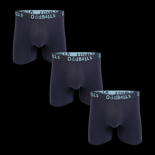 Midnight Bundle - Mens Bamboo Boxer Shorts 3 Pack Bundle