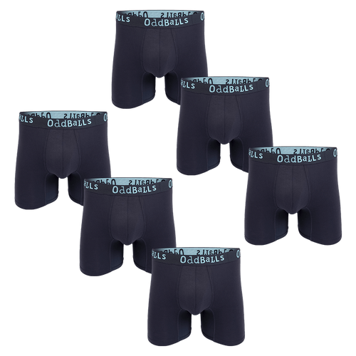 Midnight Bundle - Mens Bamboo Boxer Shorts 6 Pack Bundle