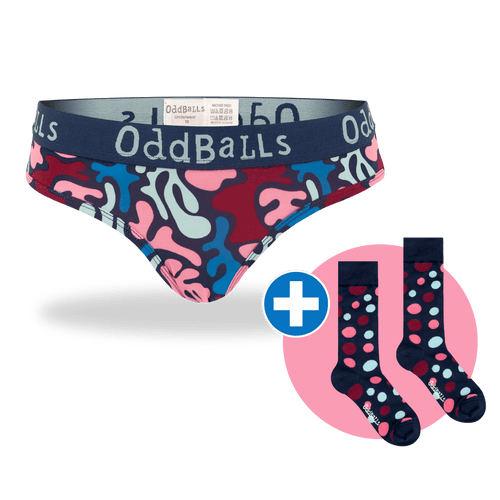 03 Month Pre-Paid: Ladies Brief & Free Socks - Monthly Subscription