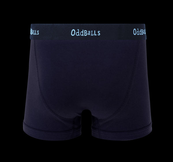 Navy/Cyan OddBalls - Mens Boxer Shorts