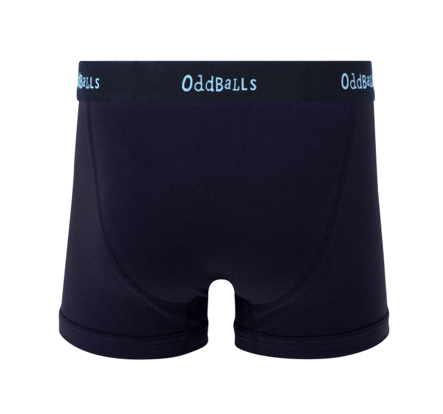 Navy/Cyan OddBalls - Mens Boxer Briefs