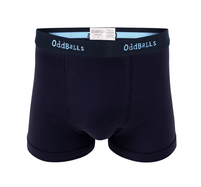 Navy/Cyan OddBalls - Mens Boxer Shorts
