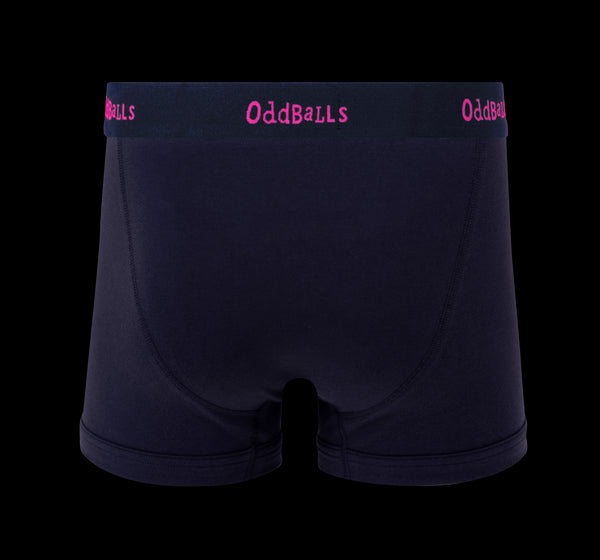 Navy/Pink OddBalls - Mens Boxer Shorts