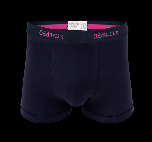 Navy/Pink OddBalls - Mens Boxer Shorts