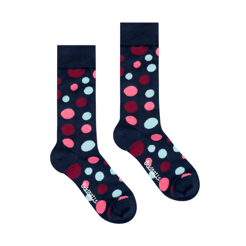 Navy Polka Dots - Socken