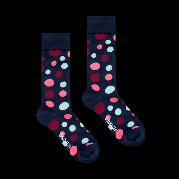 Navy Polka Dots - Socken