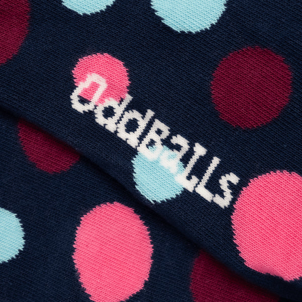 Navy Polka Dots - Socken