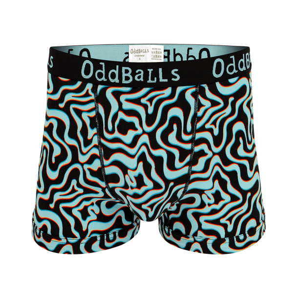 White Neon Print Boxers – Underwonder