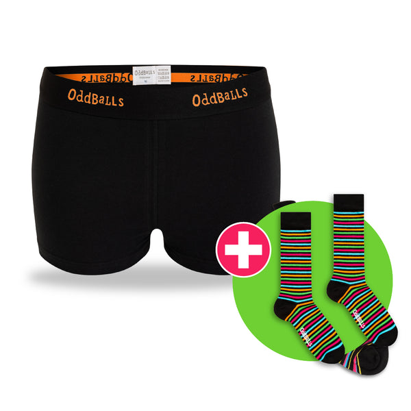 06 Monate im Voraus bezahlt: CLASSIC-Abonnement – ​​Damen-Boxershorts und kostenlose Socken – Monatsabonnement