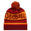 Burgundy | Orange | Red - Bobble Hat