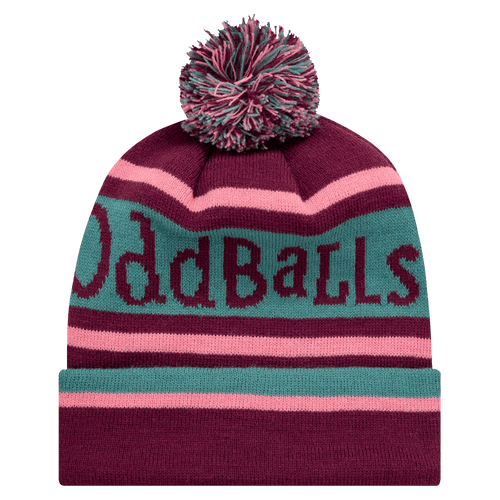 Burgundy | Turquoise | Pink - Bobble Hat