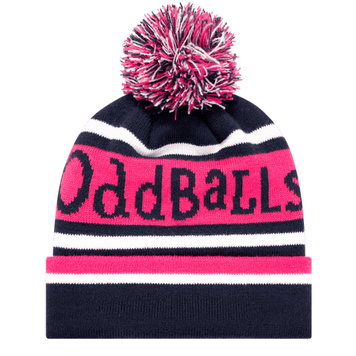 Navy | Pink | White - Bobble Hat